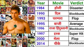 Amir Khan (1973 - 2022) All Movies Name| Amir Khan All Movies hit and flop list|आमिर खान की फिल्म