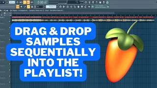 FL Studio 21 Update : Drag & Drop samples sequentially in Playlist