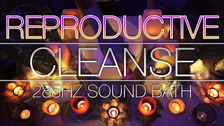 288Hz Reproductive System Healing Sound Bath - Crystal Singing Bowls (No Talking) Endocrine Cleanse