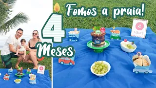 "EU AMO PASSEAR" MESVERSÁRIO DE 4 MESES | Fizemos um piquenique na praia!