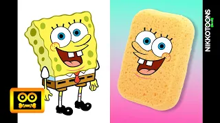 Spongebob Squarepants Characters In Real Life 2019-2020 🐚 Video | Nikkotoons