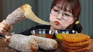 바삭바삭특집💥 치즈핫도그 해시브라운 먹방 CHEESE CORN DOGS & HASH BROWNS MUKBANG | ASMR EATING SOUNDS