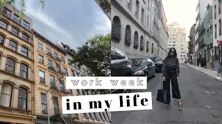 NYC WORK WEEK IN MY LIFE | WORKING IN FASHION