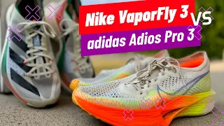Nike VaporFly 3 vs adidas Adios Pro 3