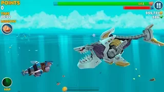 Hungry Shark Evolution Robo Shark Android Gameplay #40