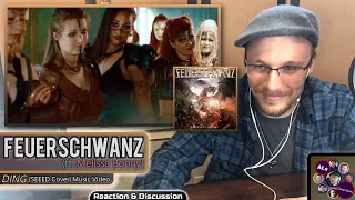 Reaction to...FEUERSCHWANZ: DING (ft. Melissa Bonny) (SEEED Cover) (Music Video) (With Lyrics)