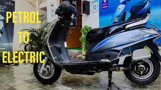 PETROL SCOOTER CONVERTED TO ELECTRIC | ELECTRIC EV CONVERSION |