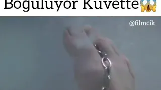 Felç olmuş boğuluyor kuvette