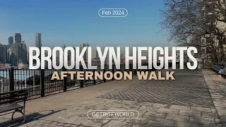 New York City Walking Tour 4K (Brooklyn Heights) Virtual Tour - NYC Walk