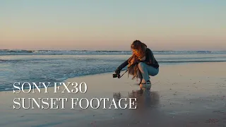 SONY FX30 4K SUNSET FOOTAGE 10bit 4:2:2 S-log3
