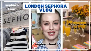 VLOG: taking you around sephora london, sephora haul & dr pawpaw event