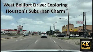 West Bellfort Drive: Exploring Houston's Suburban Charm | Drive Time #roadrage #accident #driving