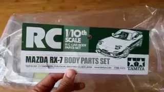Tamiya Mazda RX-7 Body Set for 190mm 1/10  Scale Overview