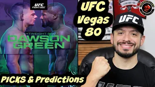 UFC VEGAS 80 | DAWSON vs. GREEN | FULL CARD - PICKS & PREDICTIONS!!! #UFCVEGAS80