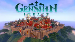 We made the ENTIRE City of Mondstadt from Genshin Impact in Minecraft! | 1:1 Scale