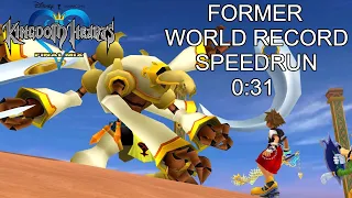 KH FM [Proud Mode] Kurt Zisa Speedrun 0:31 [FORMER WORLD RECORD]