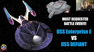 USS Enterprise E VS USS Defiant - ODD Ending - Star Trek Ship Battles - Bridge Commander