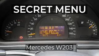 Mercedes Benz W203 Secret Menu | Check Oil Level