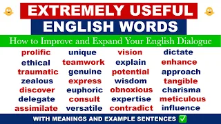 60 Mins of EXTREMELY USEFUL English Words, Meanings and Example Sentences | English Dialogue Words