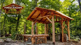 Clay Pizza Oven Foundation | The Forest Kitchen | Off Grid Log Cabin Build, Ep.7 S1