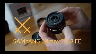 Обзор Samyang 24mm f2.8 E-mount для Sony