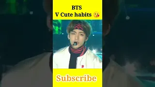 BTS V About Cute 😍 Habits | Fact's About BTS #bts #btsindianarmy #kimtaehyung #shortfeed