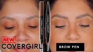 *NEW* COVERGIRL EASY BREEZY BROW INK PEN + ALL DAY WEAR TEST *sparse brows* | MagdalineJanet