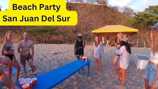 Beach BBQ Party in San Juan Del Sur Nicaragua, Saturday before the main event