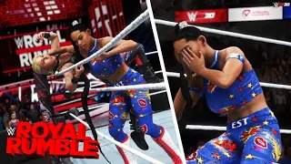 WWE Women's Royal Rumble match 2021 Simulation - WWE 2K20 Highlights