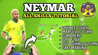 Neymar Jr All Skills Tutorial In eFootball 2024 Mobile