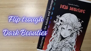 Présentation du livre Dark Beauties @artful.aura.coloring