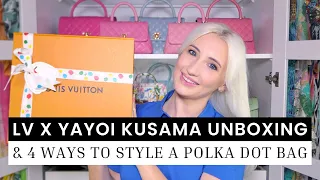 LOUIS VUITTON X YAYOI KUSAMA UNBOXING | 4 Ways To Style a Polka Dot Bag