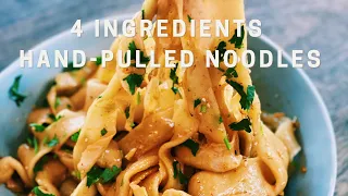 Chinese Hand-pulled Noodles (4 INGREDIENTS ONLY!)