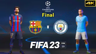 FIFA 23 - FC BARCELONA vs. MANCHESTER CITY - Ft. Gündogan, Kovacic - UCL Final - PS5™ [4K]