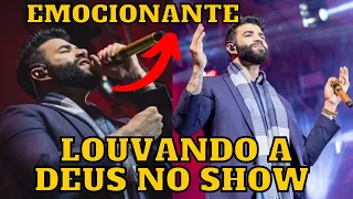 Gusttavo Lima LOUVA Jesus Cristo durante show e EMOCIONA os fãs “Amanhã posso não estar aqui”