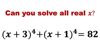 Solving Equation | Practical Techniques in Algebra | Olympiad Mathematics