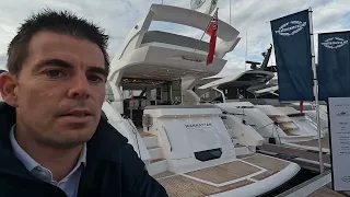 2023 Sunseeker Manhattan 55 Flybridge Motor Yacht Brand New Full Walk-Thru Tour - Available Now