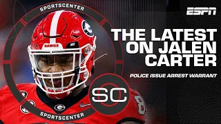 The latest on police issuing arrest warrant for Draft prospect Jalen Carter | SportsCenter