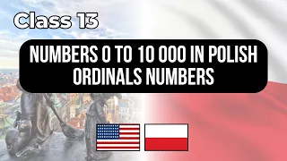 Learn numbers in #polish 0 to 10 000 Class 13 👉 Lessons for English speakers