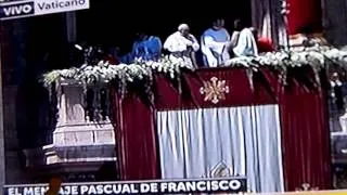 bendicion urbi et orbi pascua 2014 PAPA FRANCISCO