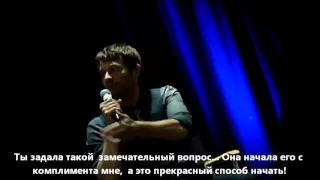 Мишу Коллинза подкололи (NJ-CON MISHA Collins about porno)) субтитры