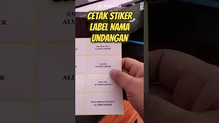 PRINT STIKER LABEL NAMA UNDANGAN 103 DI PRINTER EPSON L3210#printsticker #stikerlabel #epsonl3210