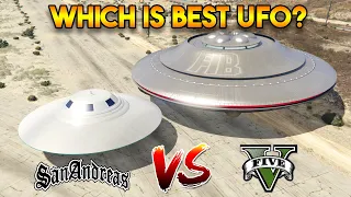 GTA 5 UFO VS GTA SAN ANDREAS UFO (WHICH IS BEST UFO?)