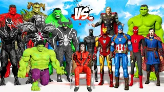 THE AVENGERS "DESTROY" HULK & VENOM ALLIANCE | Save Michael Jackson - EPIC SUPERHEROES WAR