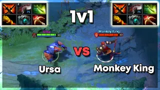 Ursa vs Monkey King with Full items | Level 30 Dota 2 1v1 | Who Will Win?