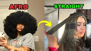 Afro to Straight Hair: My 8-Year Hair transformation