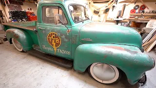 1954 Chevrolet pickup truck, interior re-trim. Episode 1. Custom door cards