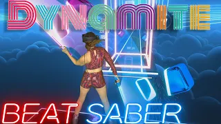 Beat Saber || Dynamite by BTS - Official BTS Music Pack (Expert+) First Attempt || Mixed Reality