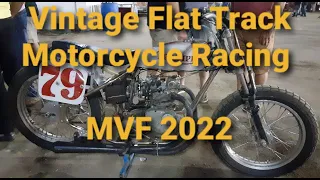 Vintage Flat Track Motorcycle Races Mississippi Valley Fairgrounds 9/2/22