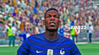 FIFA 22 - France vs Denmark - UEFA Nations League 2022 - Full Match Gameplay 4k